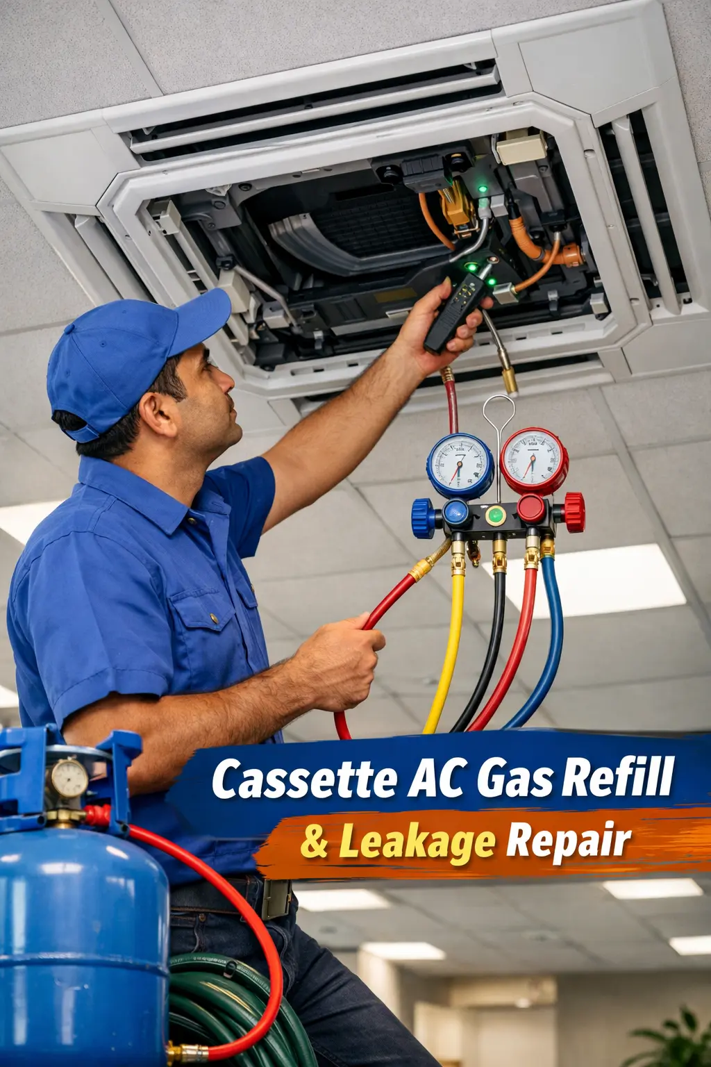 Cassette AC Gas Refilling Service Meerut