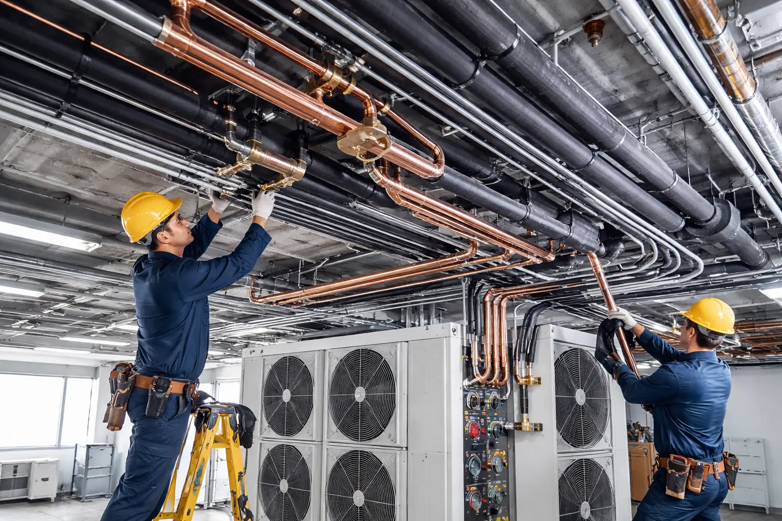VRV AC Commercial Pipeline Installation